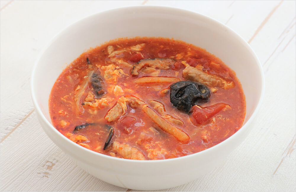 トマトの酸辣湯スープ