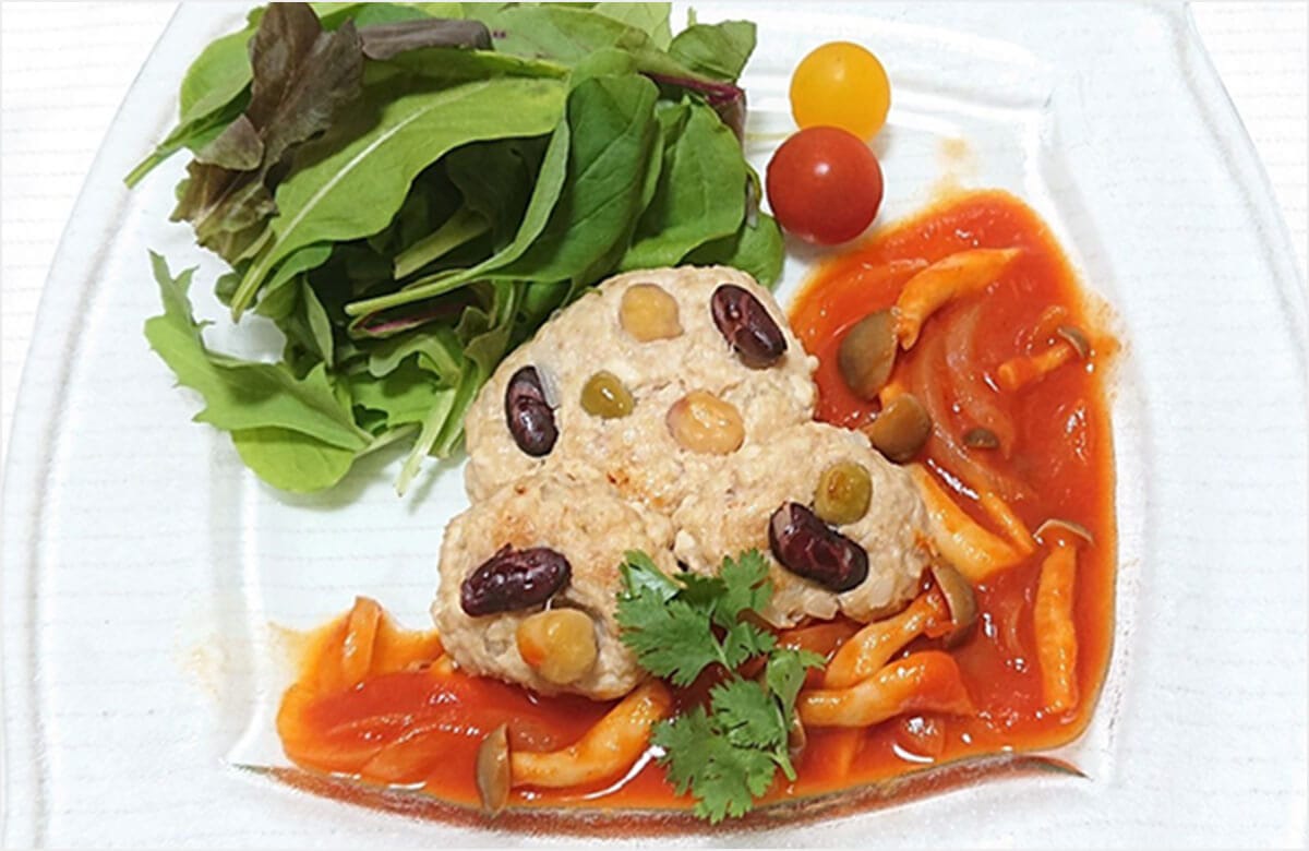 カゴメ,Eatreat,イートリート,業務用,料理コンテスト,管理栄養士,栄養士,給食,レシピ,メニュー,栄養士養成校,養成校,栄養学生,トマト,トマトソース,ダイストマトソース,定番,豆料理,プロ向け,業務用